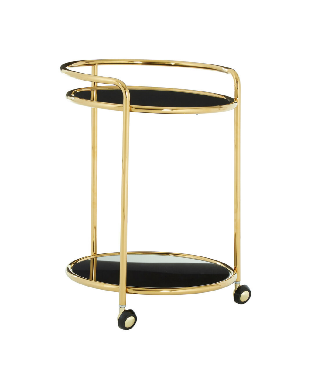 Playa Round Gold Finish Trolley