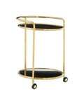 Playa Round Gold Finish Trolley