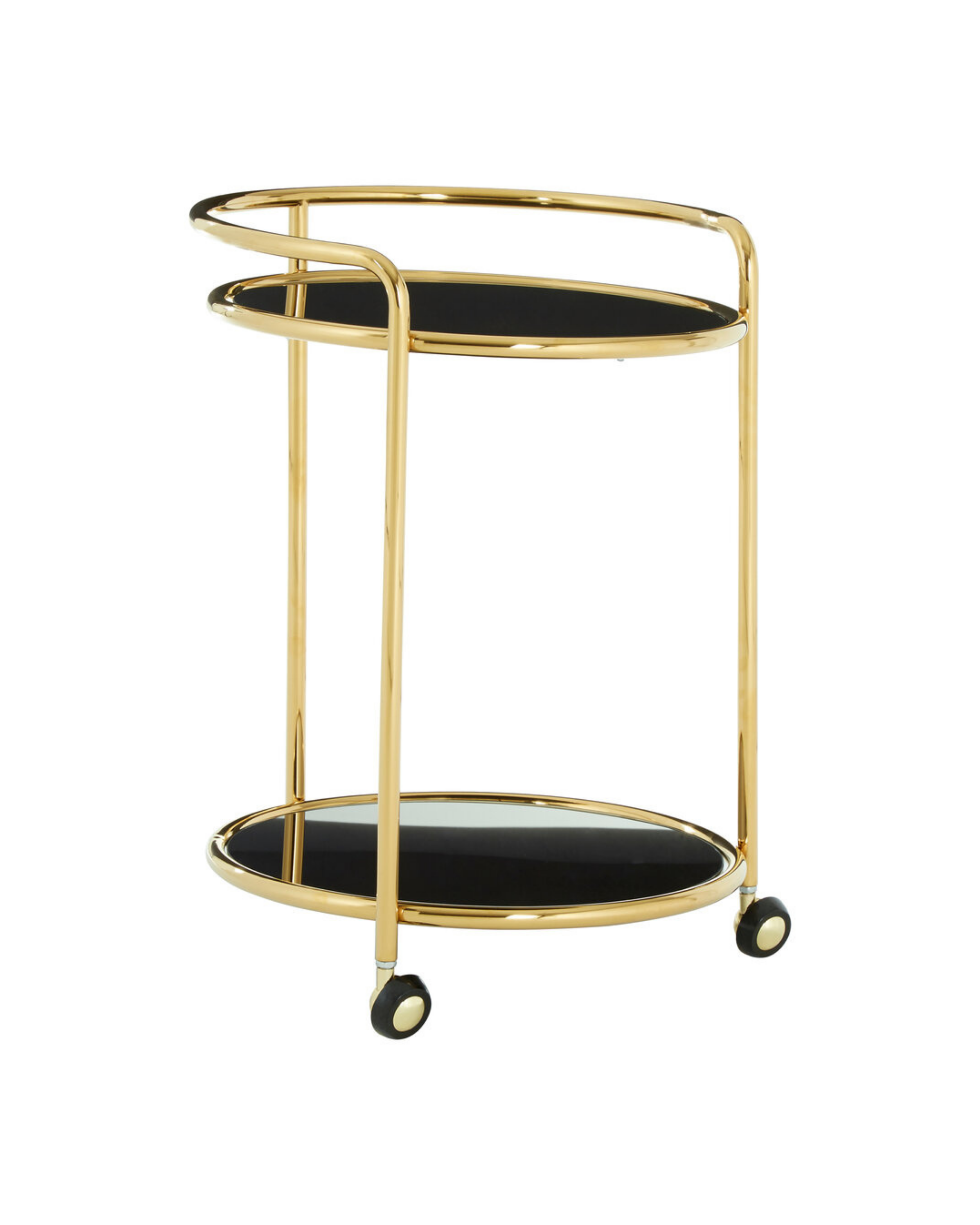 Playa Round Gold Finish Trolley