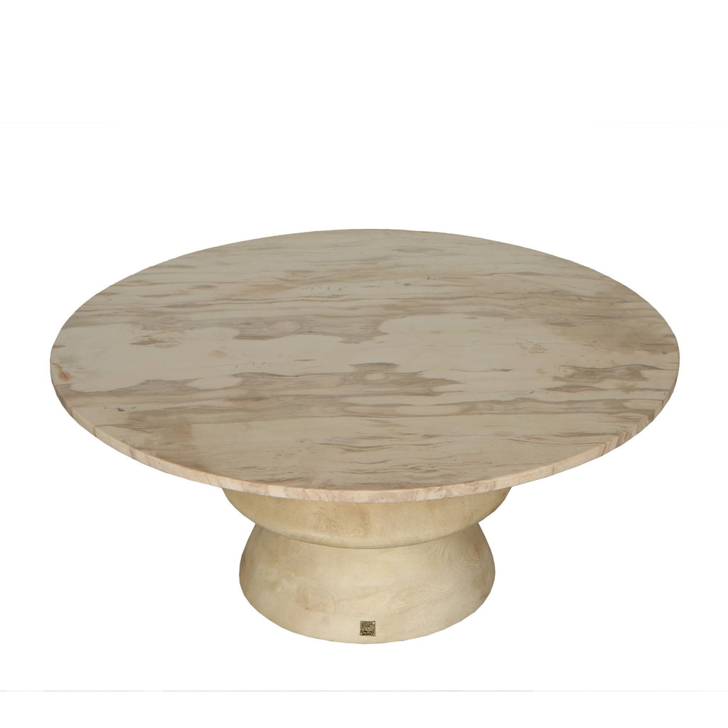 Kendall Coffee Table - Mango Wood & Marble