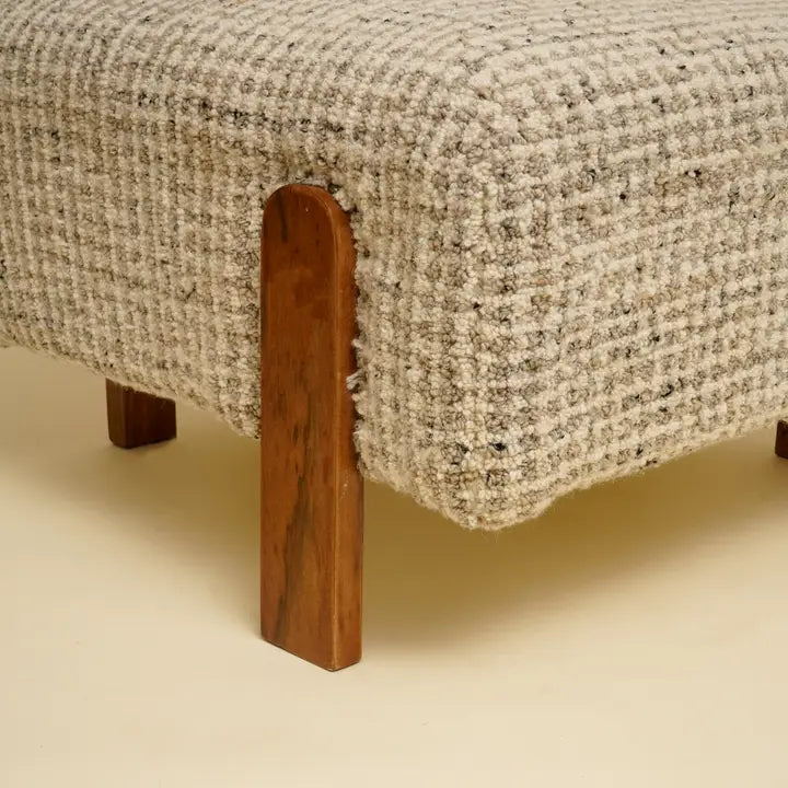 Laurel Wooden Upholstered Lounge Chair