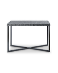 Sable Shell Inlay Console Table - Black & Ivory