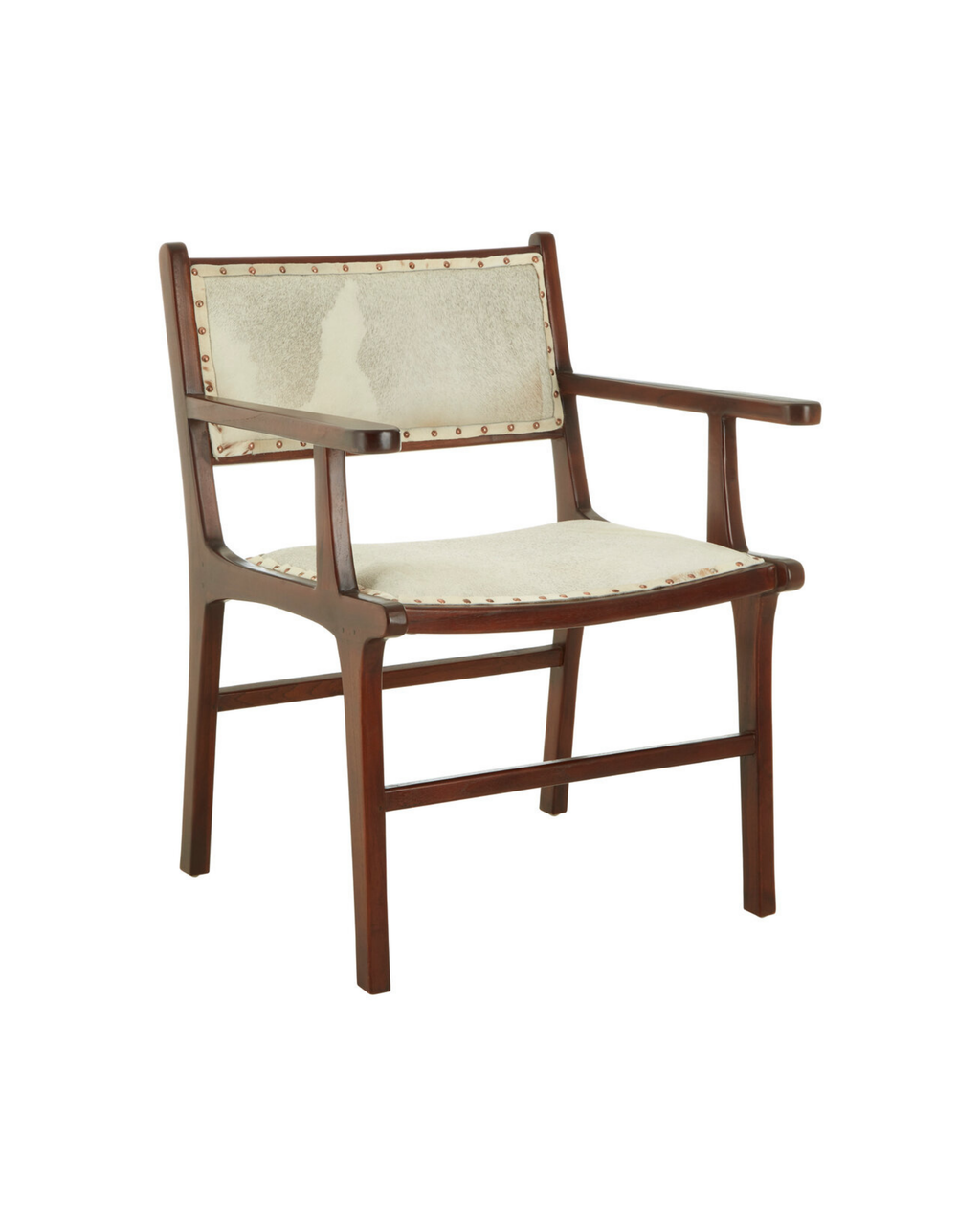 Solace Leather Teak Wood Dining Chair