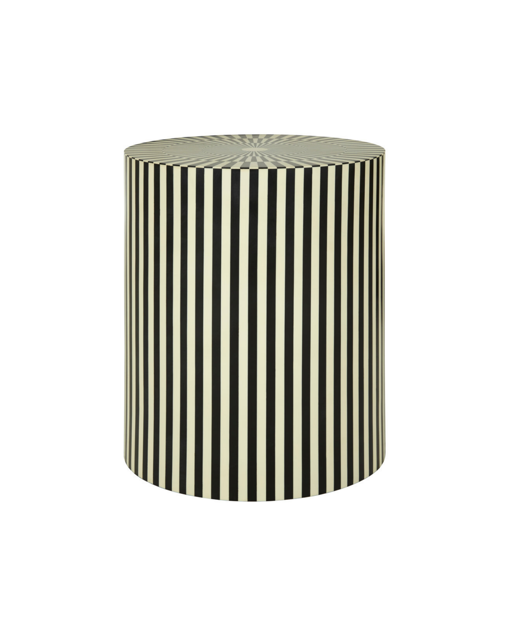 Monroe Stool - Ivory & Black