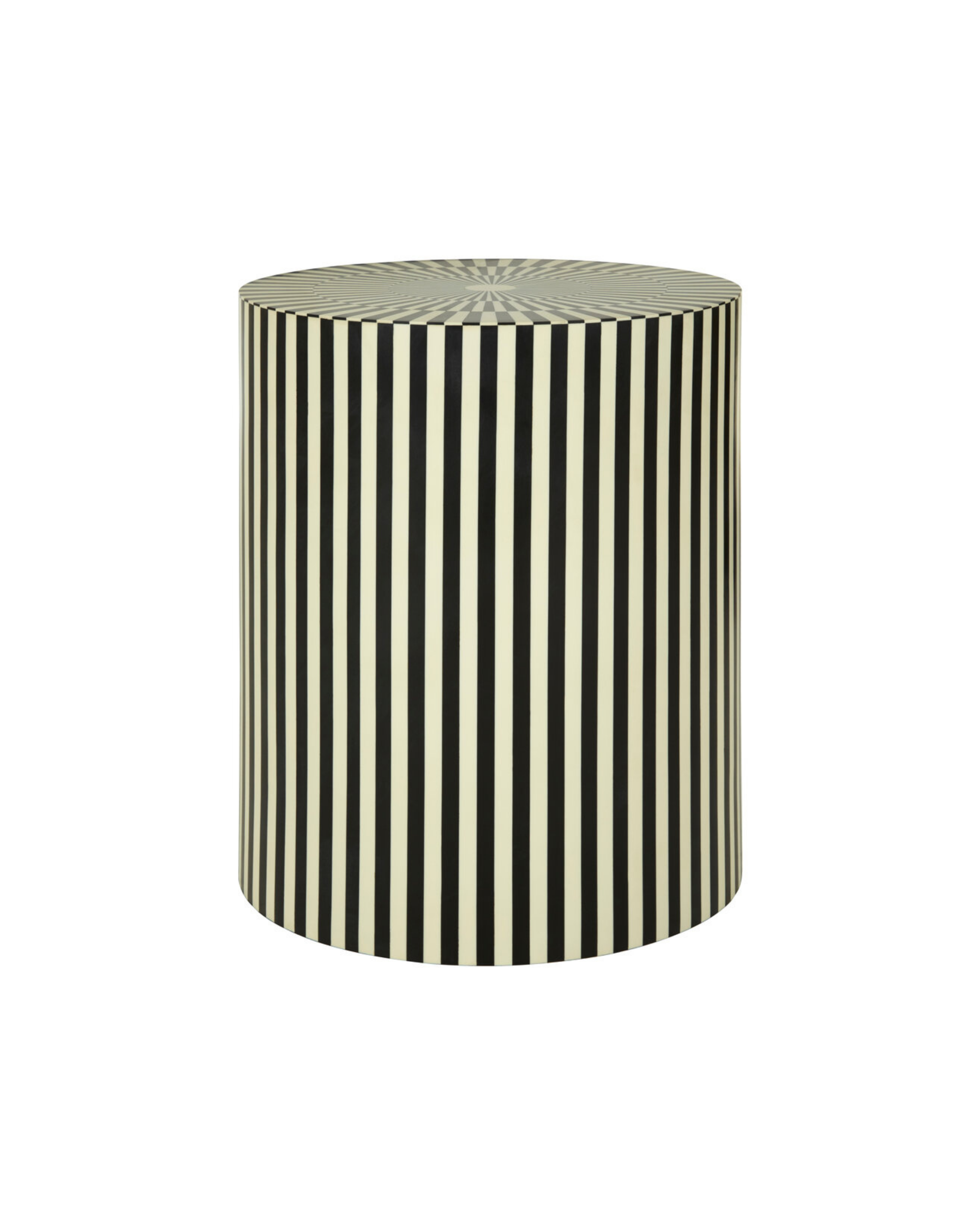 Monroe Stool - Ivory & Black