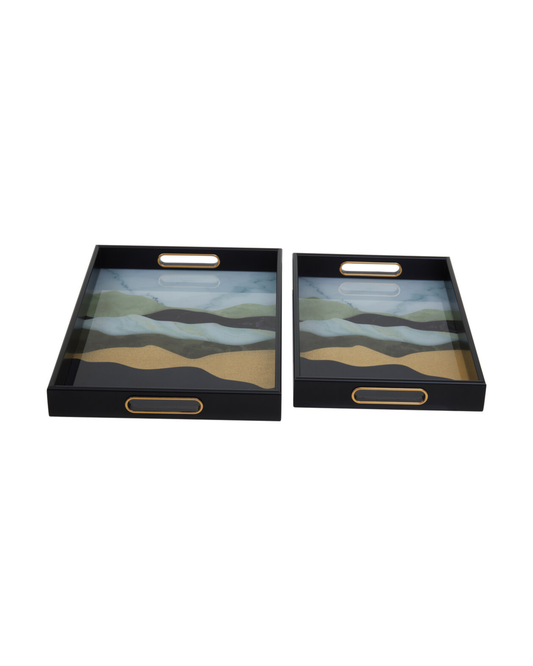 Haze Rectangular Trays - Set of 2
