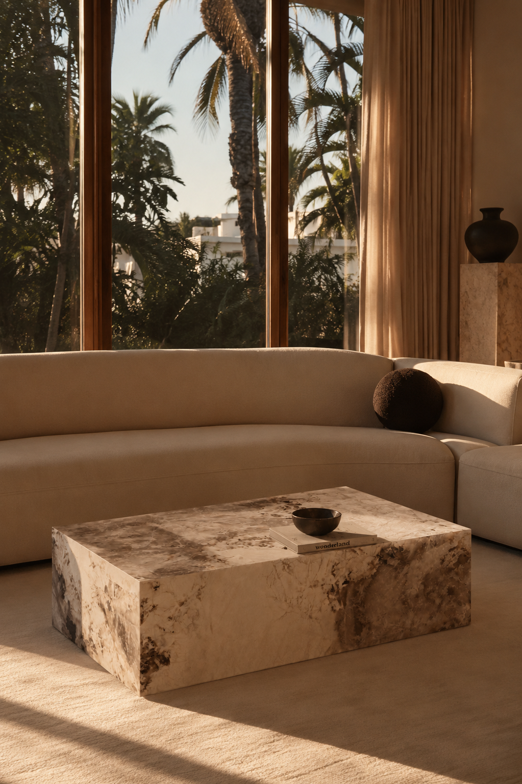 Bella Marble Effect Coffee Table