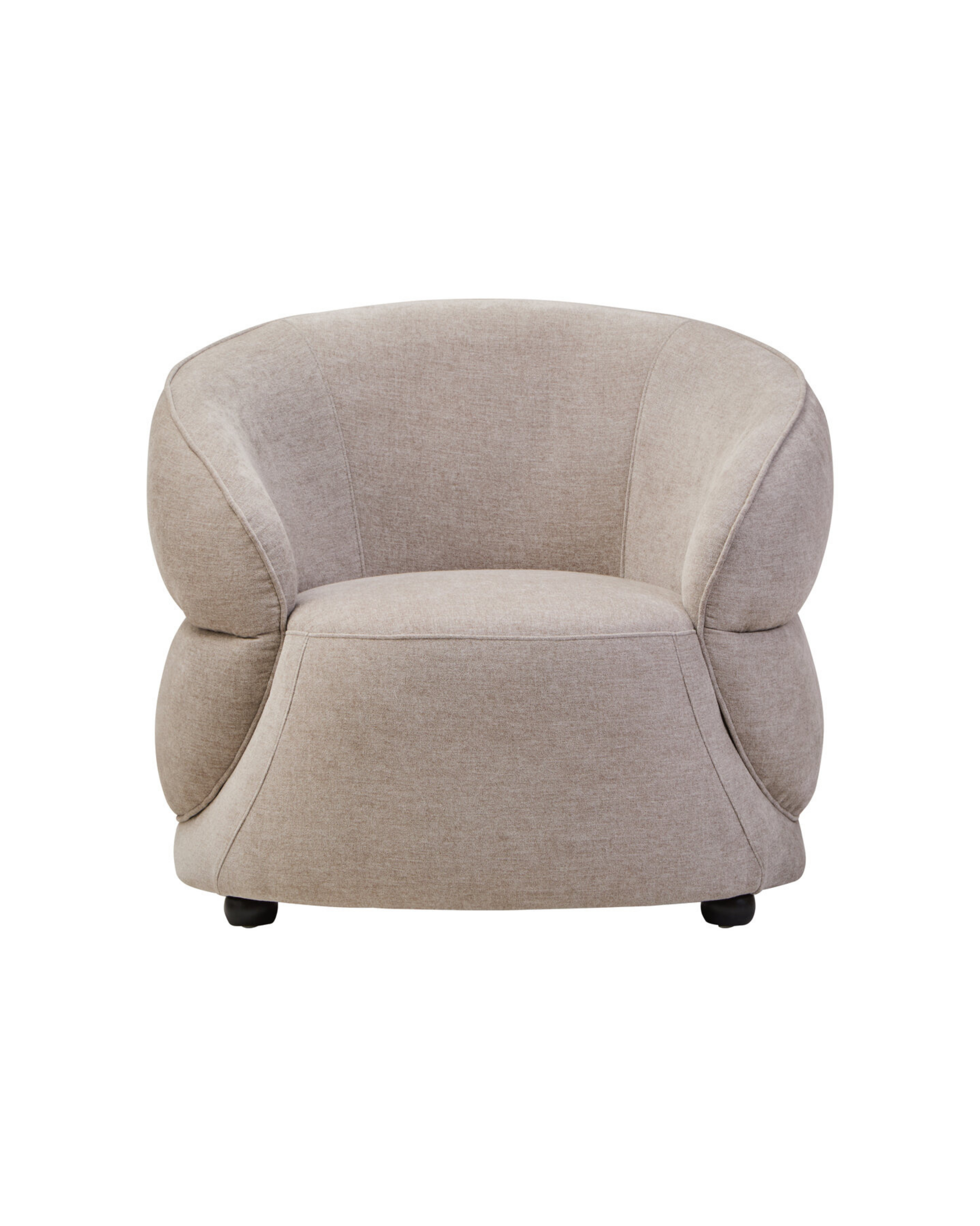Alder Curve Chair - Taupe Chenille