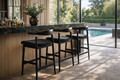 Sinclair Counter Stool - Coal & Black