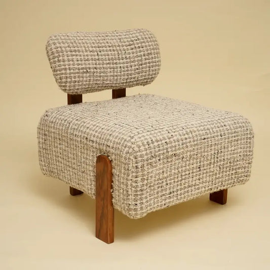 Laurel Wooden Upholstered Lounge Chair