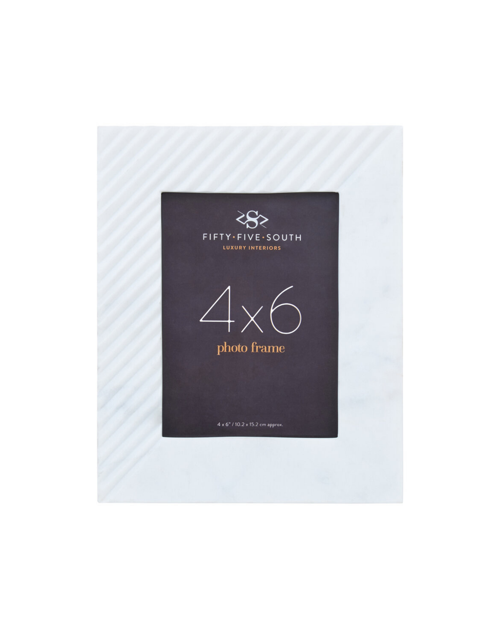 Rise White Marble Photo Frame 4x6
