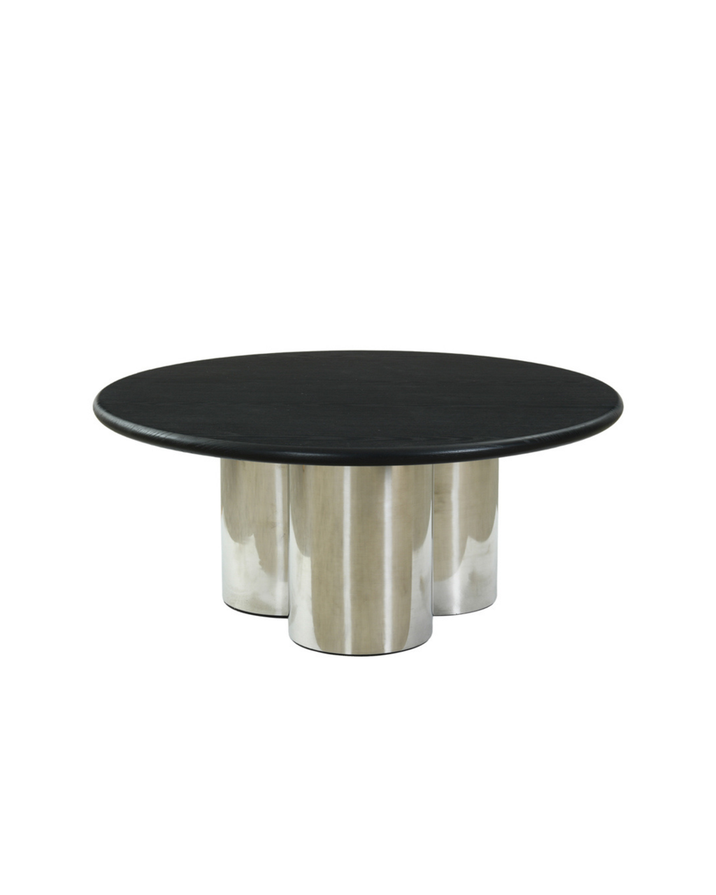 Hartley Round Coffee Table - Black & Chrome