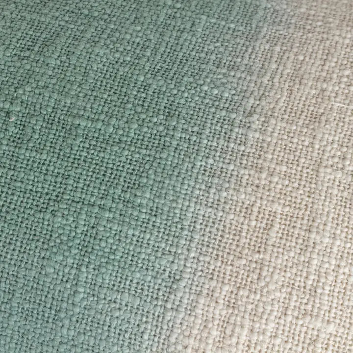 Mizu Rectangular Dip Dye Cushion Eucalyptus