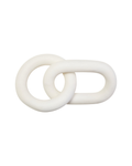 Elio White Wood Chain Sculpture