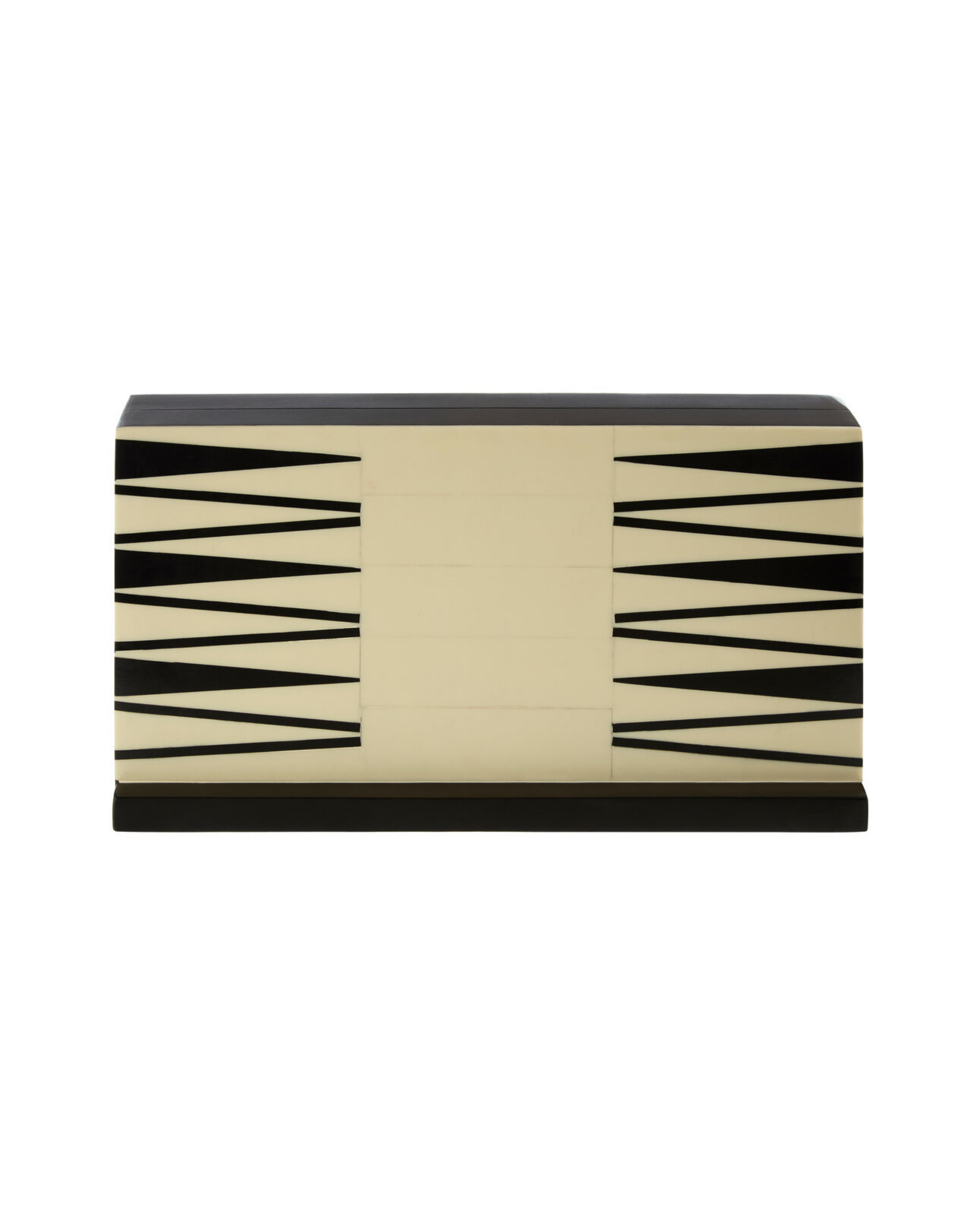 Byford Foldable Backgammon Set - Black and White