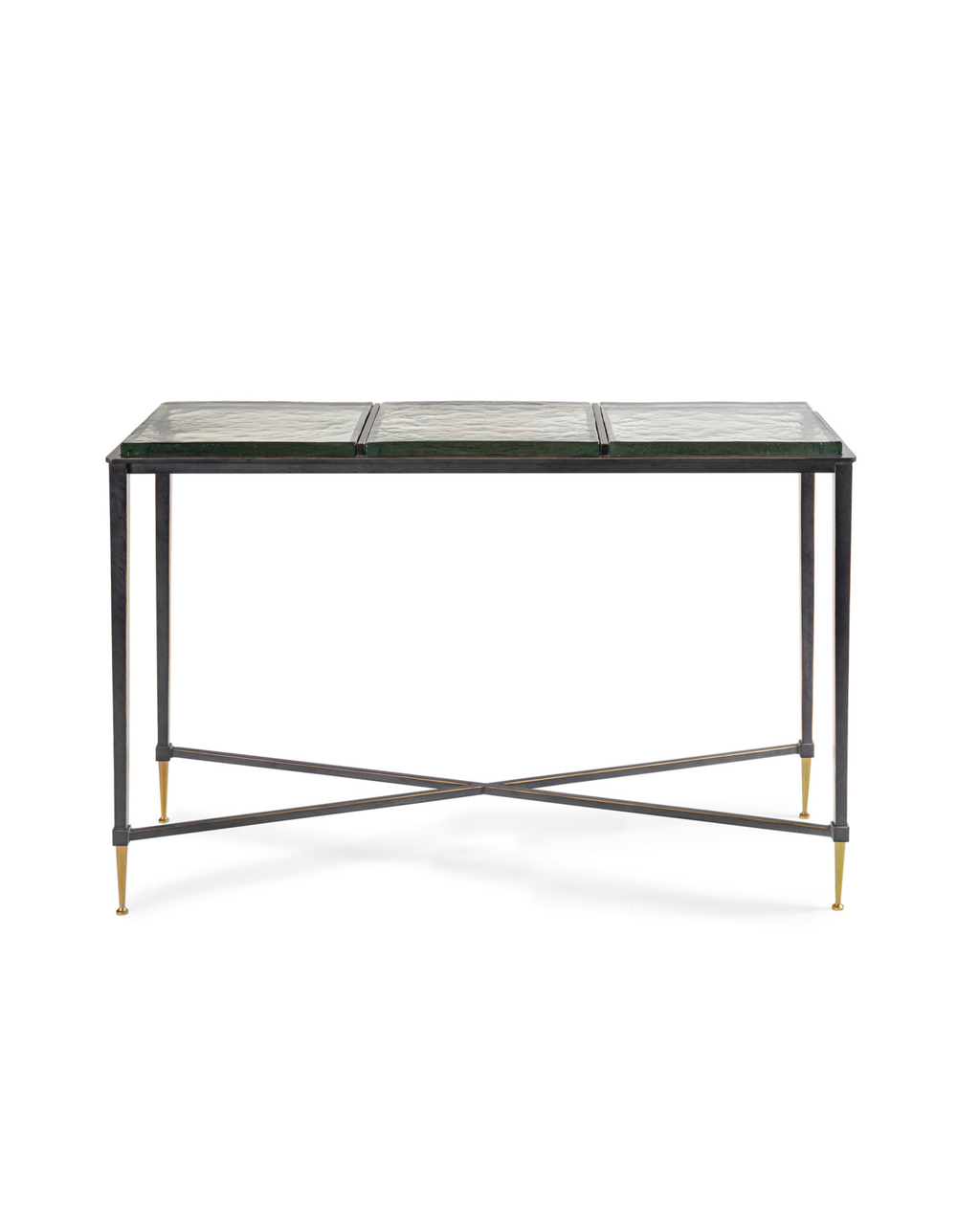 Ripple Square Glass Panelled Console Table