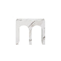 Harlan Large Side Table - Matte Calacatta