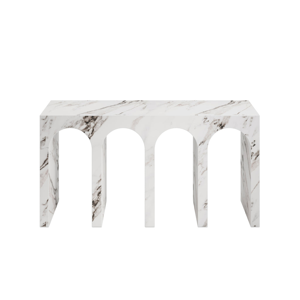 Harlan Console Table - Matte Calacatta