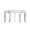 Harlan Console Table - Matte Calacatta