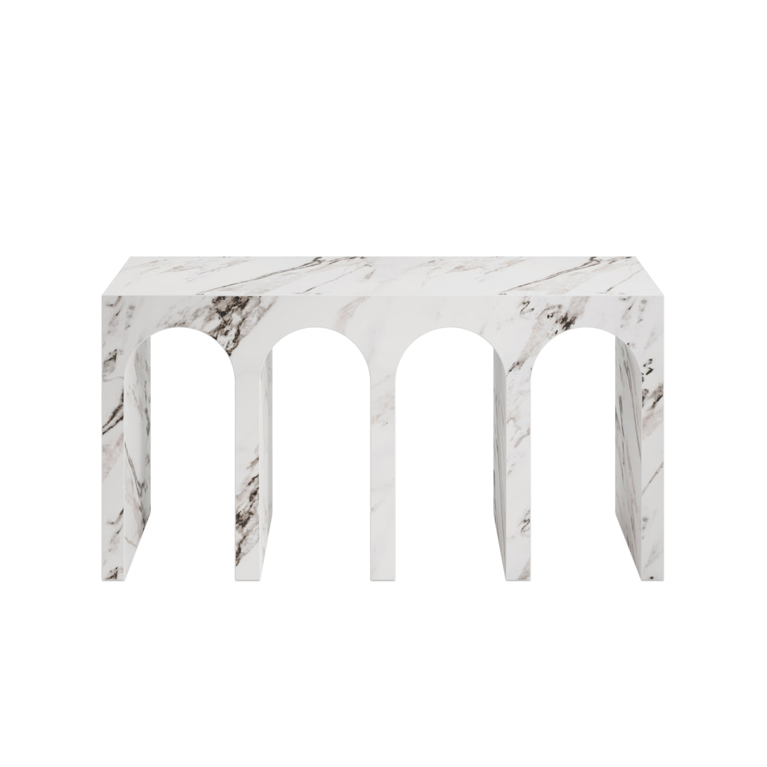 Harlan Console Table - Matte Calacatta