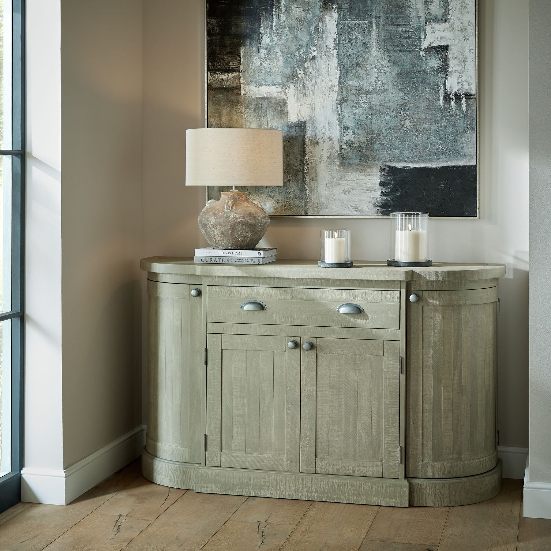 Banyan Grey Hurricane Lantern
