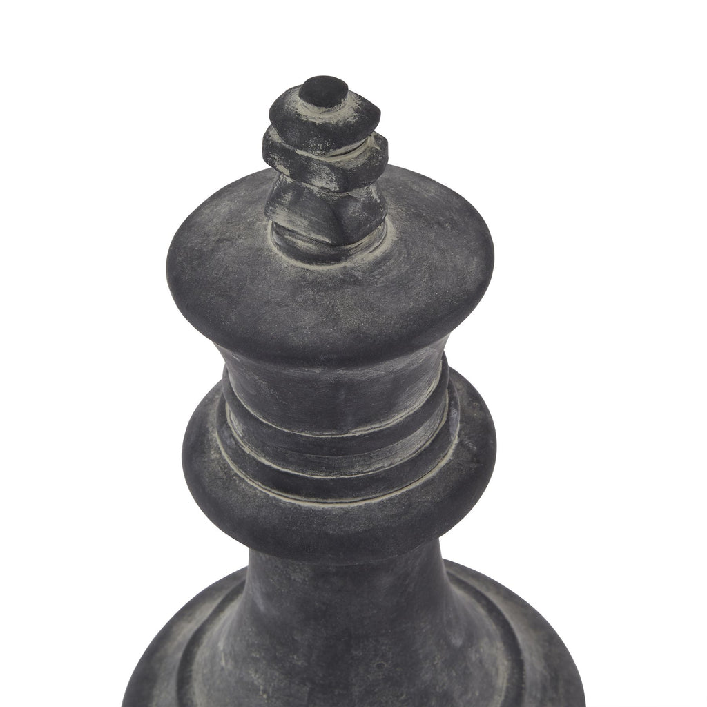 Banyan Grey King Chess Piece
