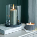 Banyan Grey Large Hurricane Lantern