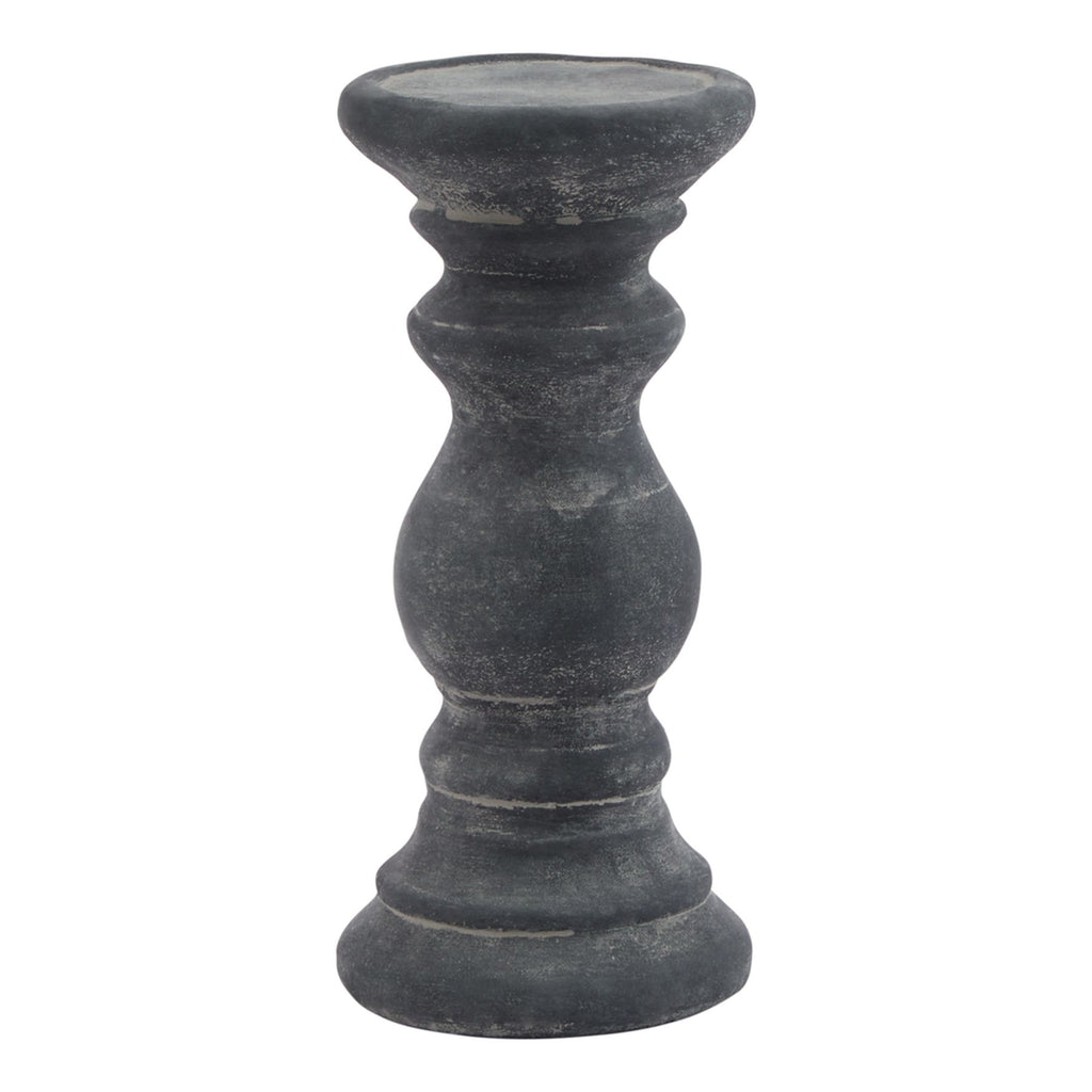 Banyan Small Grey  Column Candle Holder