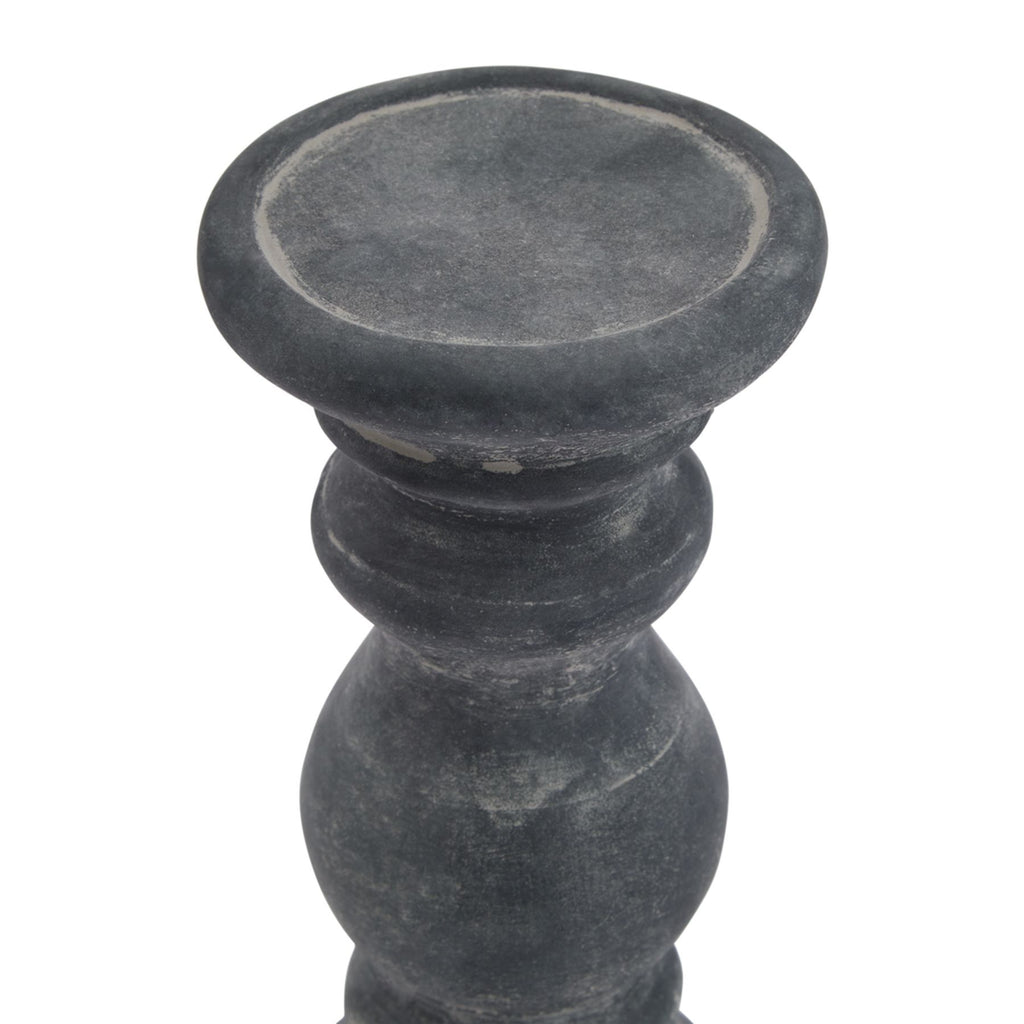 Banyan Small Grey  Column Candle Holder