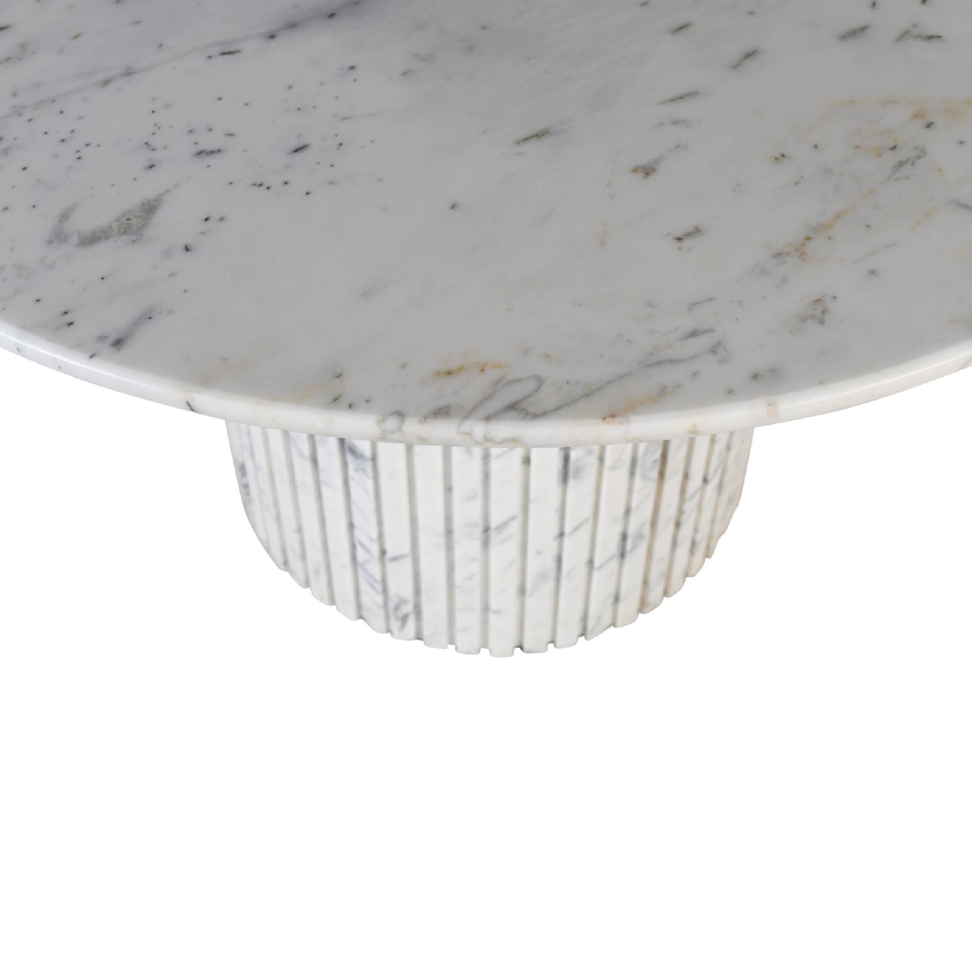 Brooke Round Dining Table - White Marble