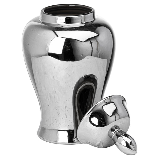 Calista Chrome Ginger Jar - Large