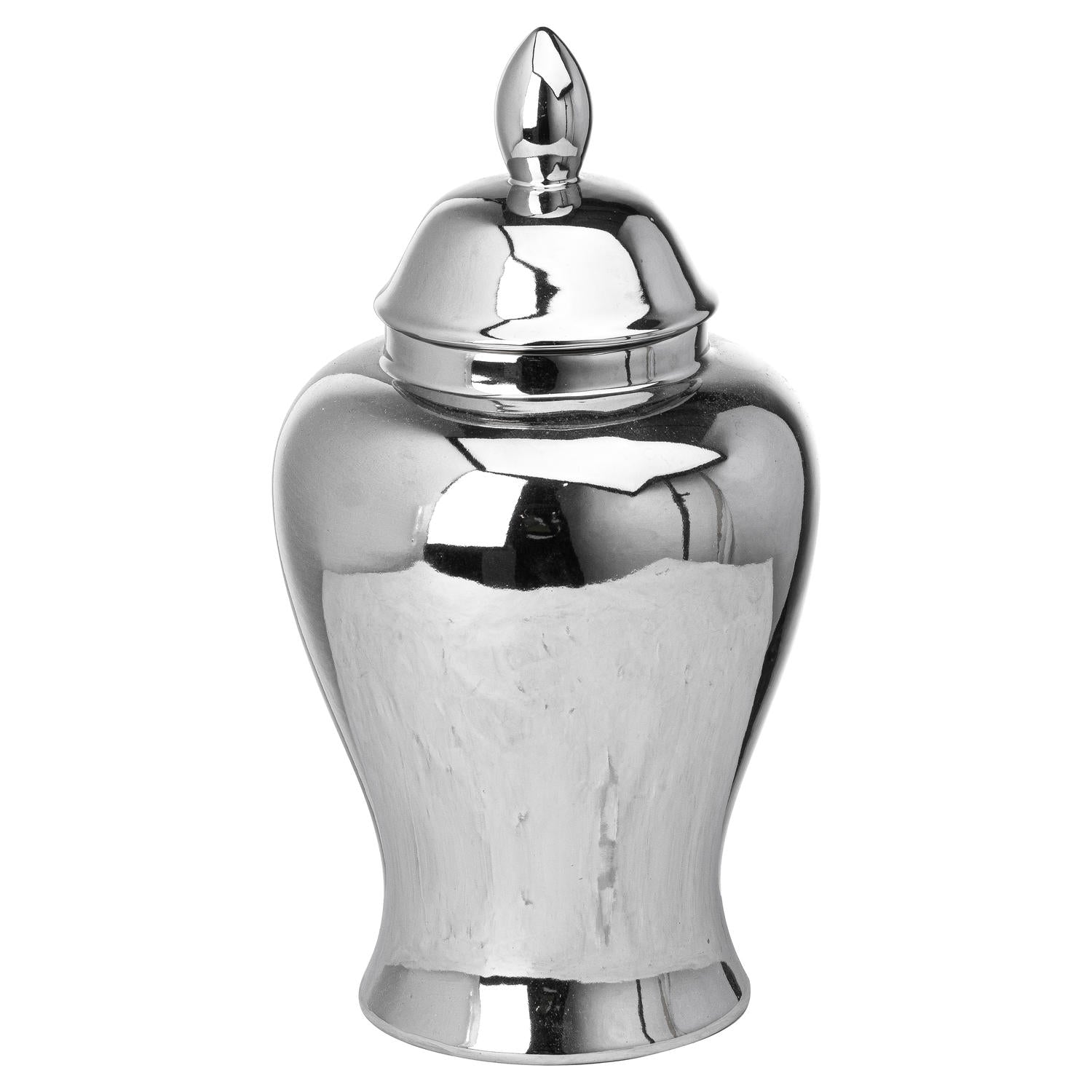 Calista Chrome Ginger Jar - Medium