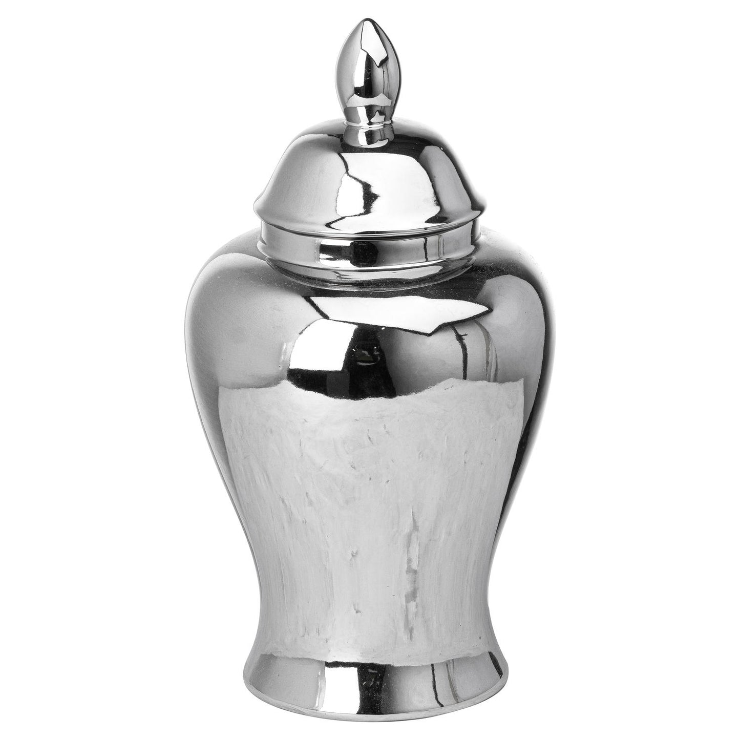 Calista Chrome Ginger Jar - Large