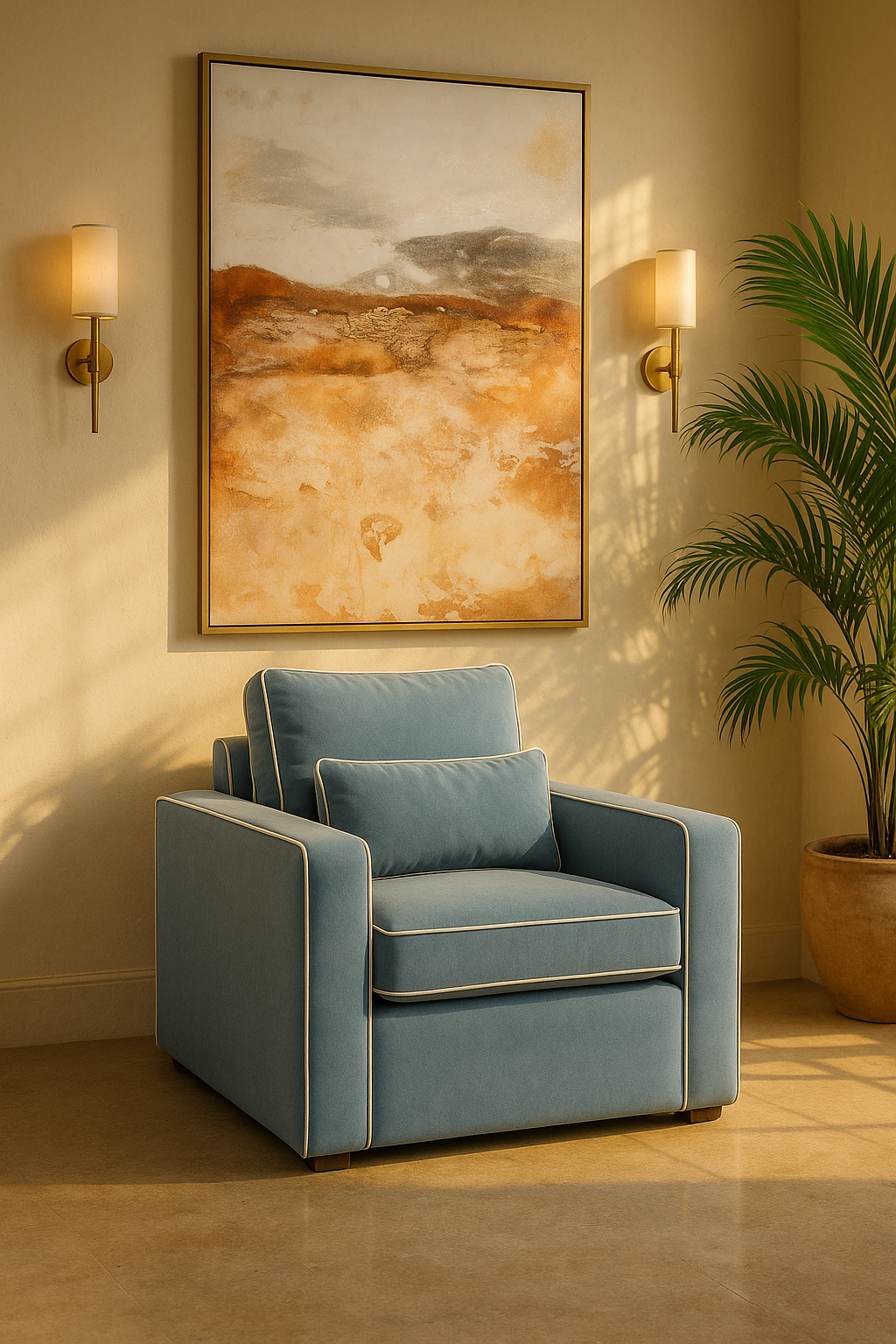 Alana Blue Armchair