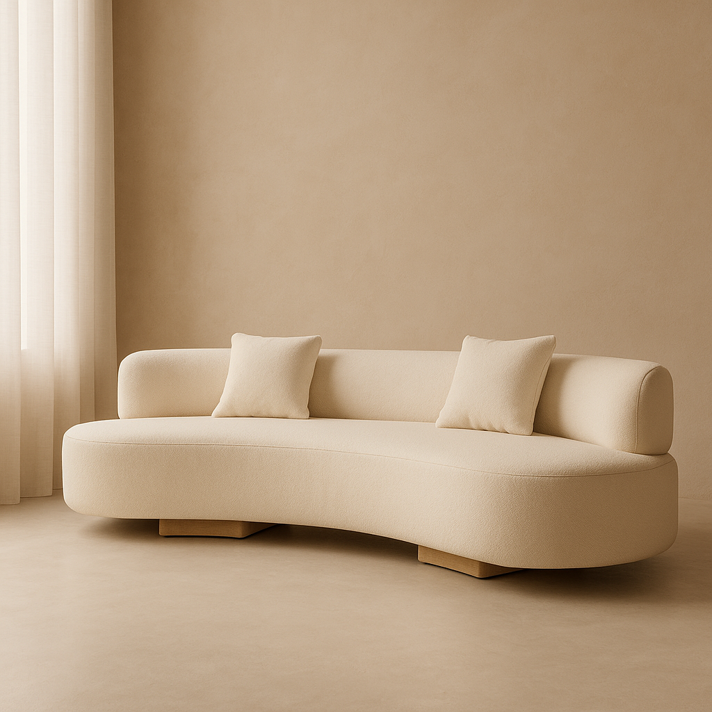 Lucia 3 Seater Sofa - Cream Linen
