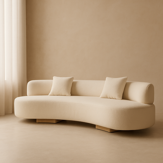 Lucia 3 Seater Sofa - Cream Linen