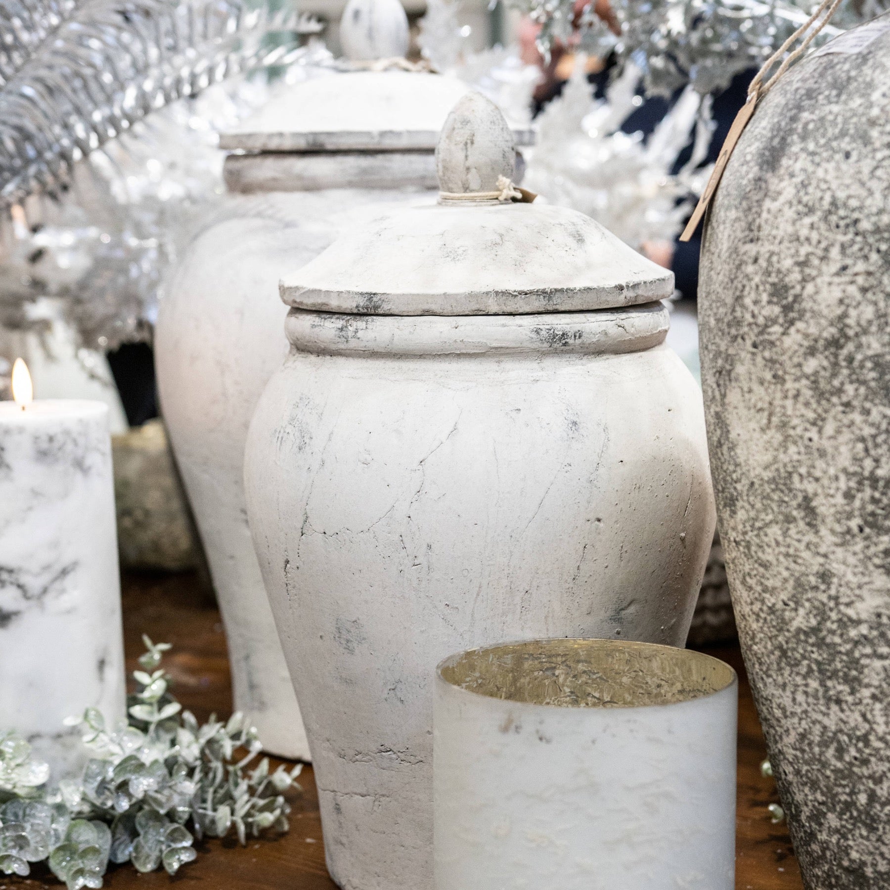 Cleo Stone Ginger Jar - Large