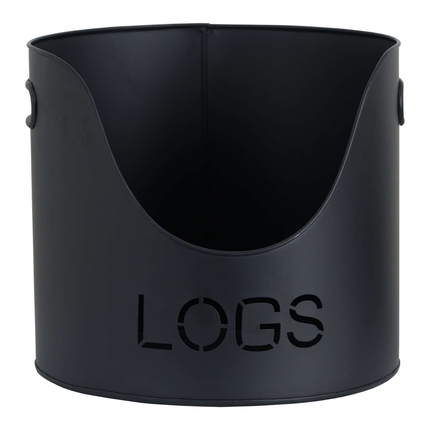 Dahlia Logs And Kindling Buckets & Matchstick Holder - Black