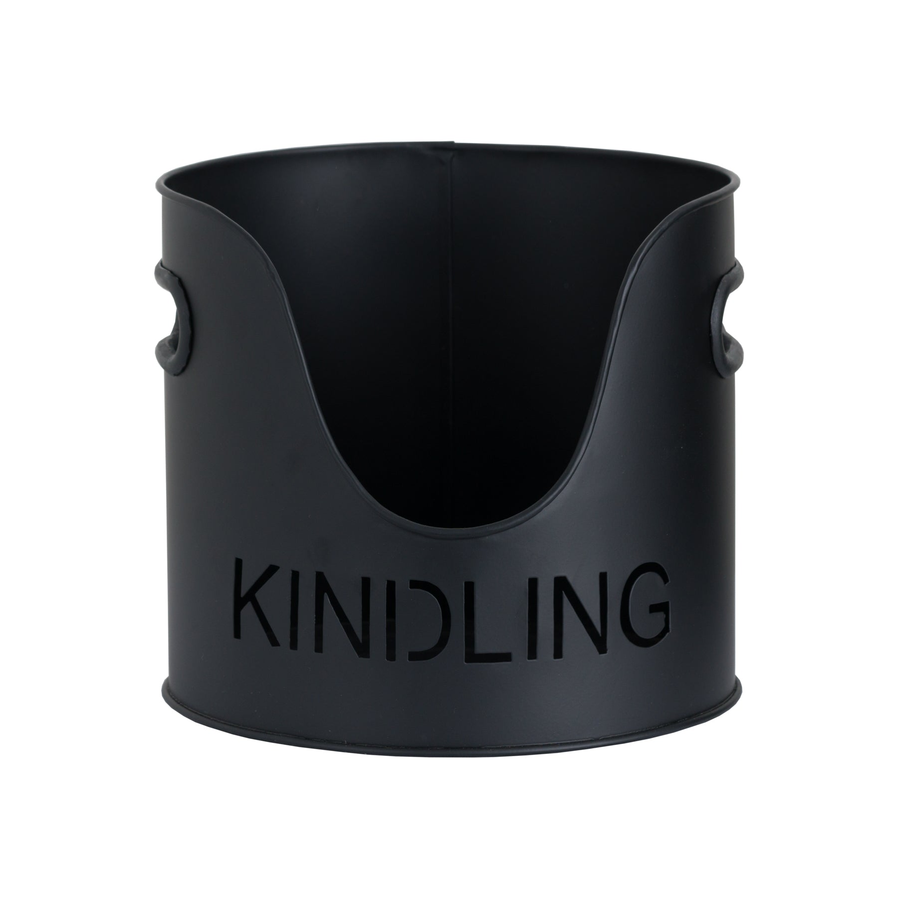 Dahlia Logs And Kindling Buckets & Matchstick Holder - Black