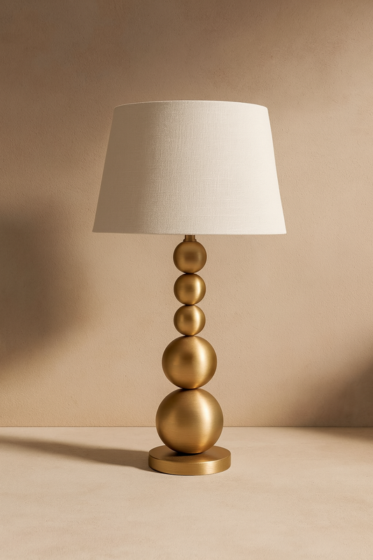Etta Gold Sphere Ball Table Lamp