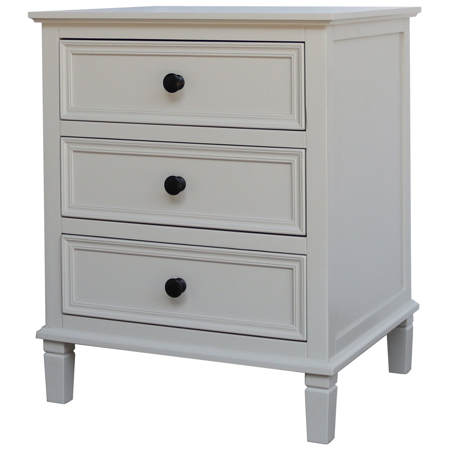 Glendale 3 Drawer Bedside Table