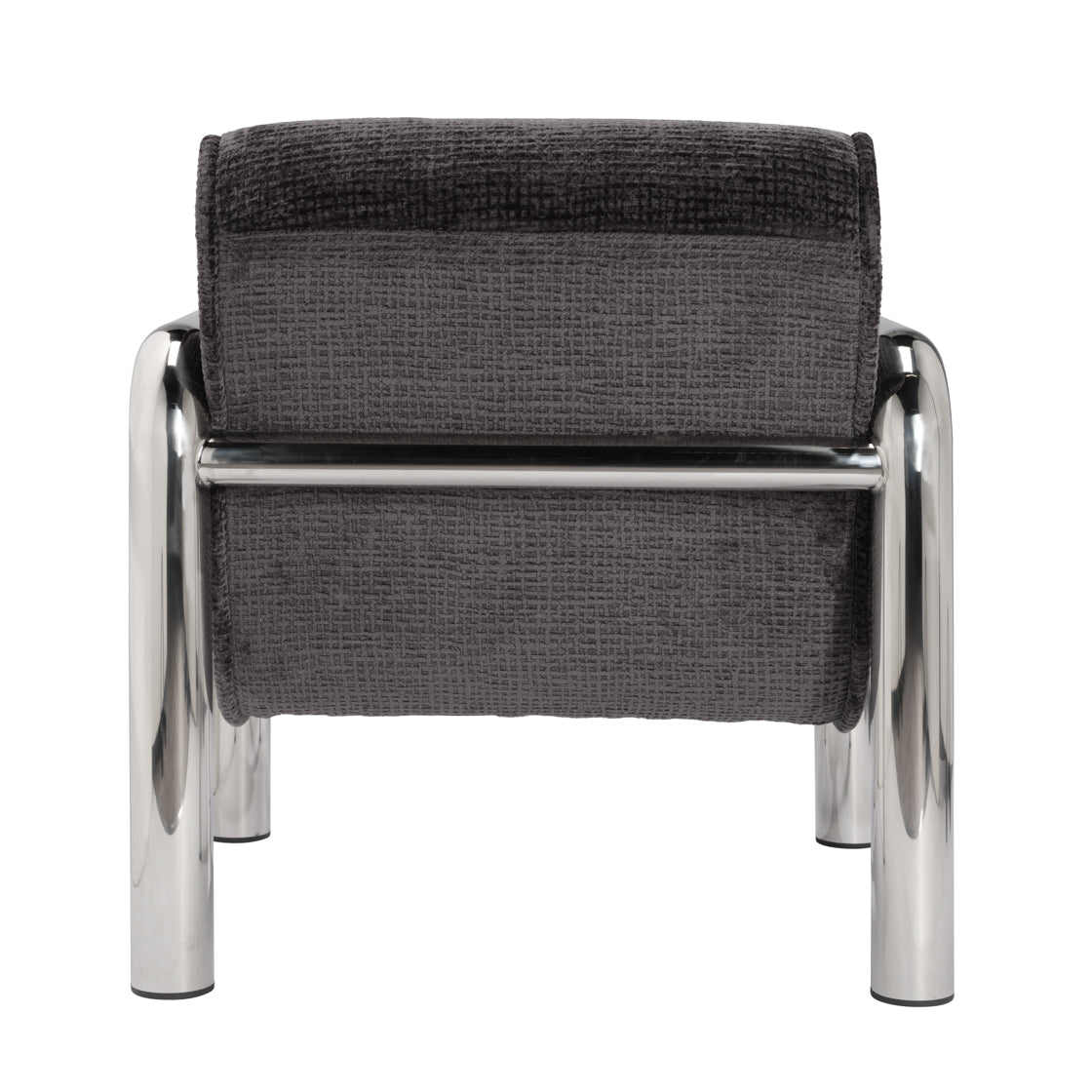 Ricci Accent Chair - Chrome & Coal Black