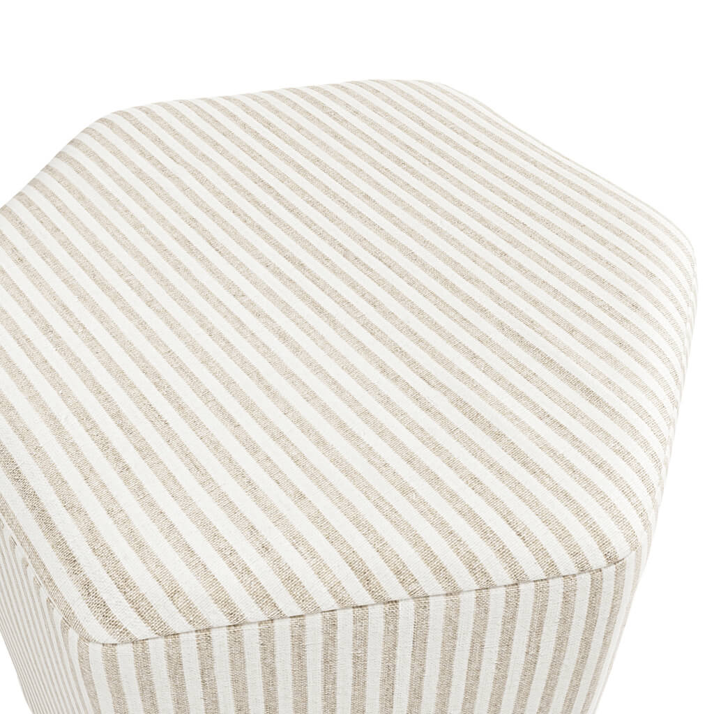 Hilton Head Stool - Beige Stripe