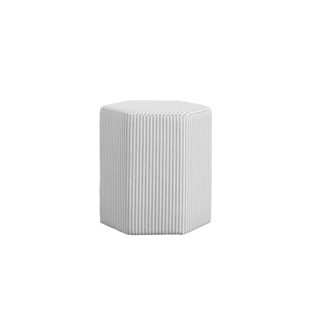 Hilton Head Stool - Grey Stripe