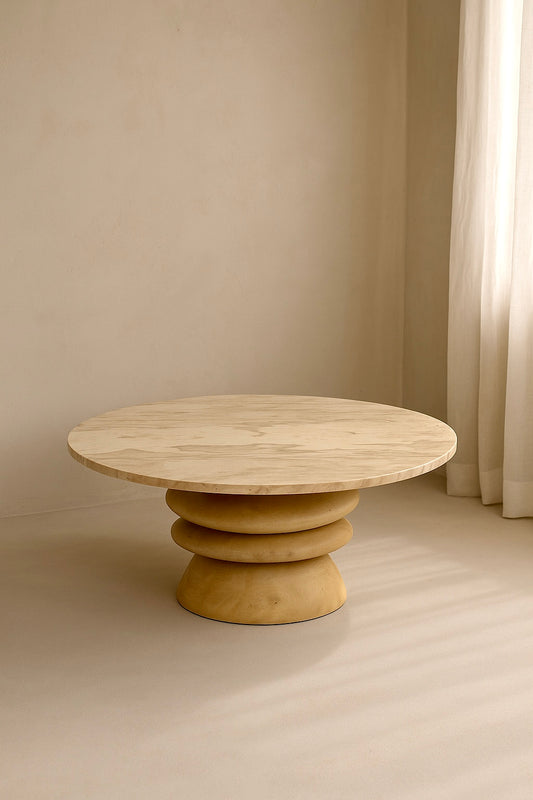 Kendall Coffee Table - Mango Wood & Marble