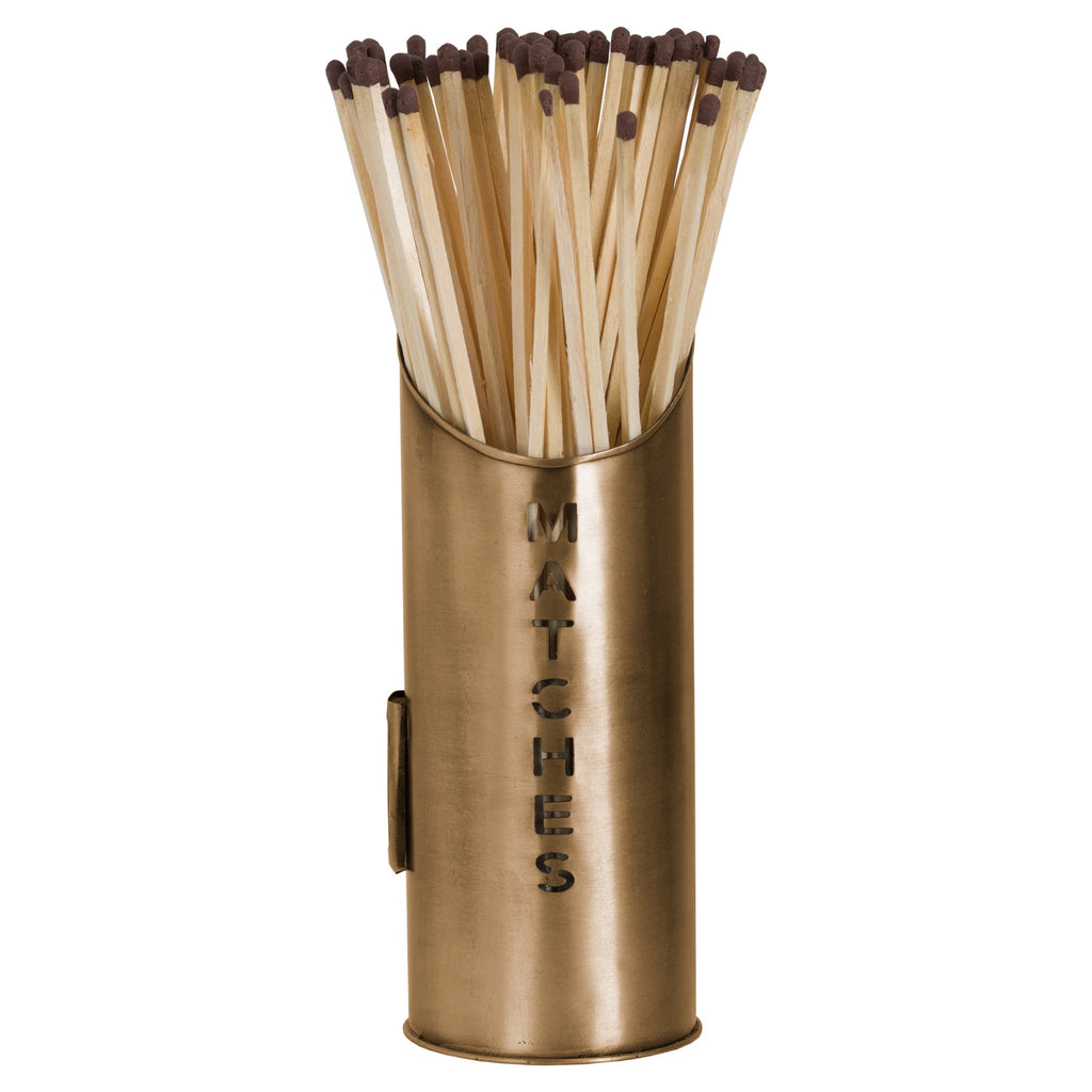 Iona Bronze Finish Logs And Kindling Buckets & Matchstick Holder
