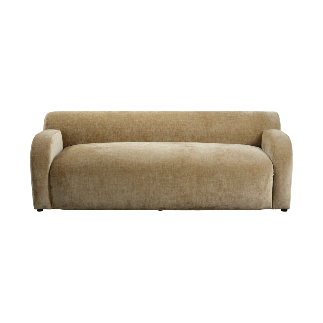 Beige sofa on a white background