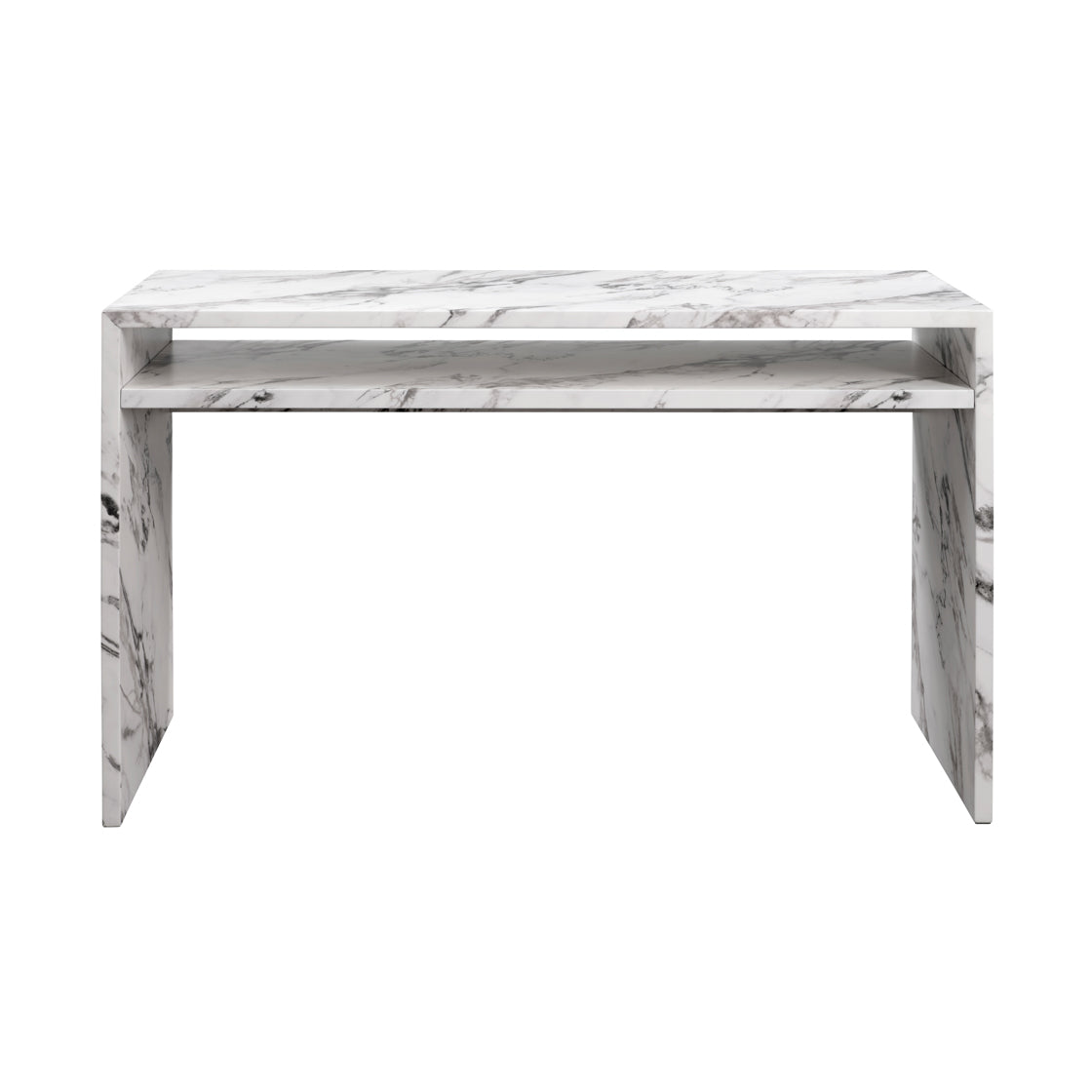 Ferarro Desk - Matte Calacatta