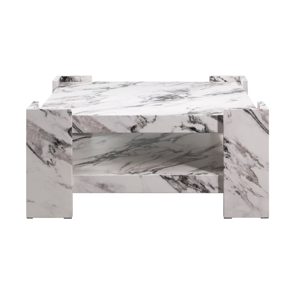 Harlan Coffee Table - Matte Calacatta