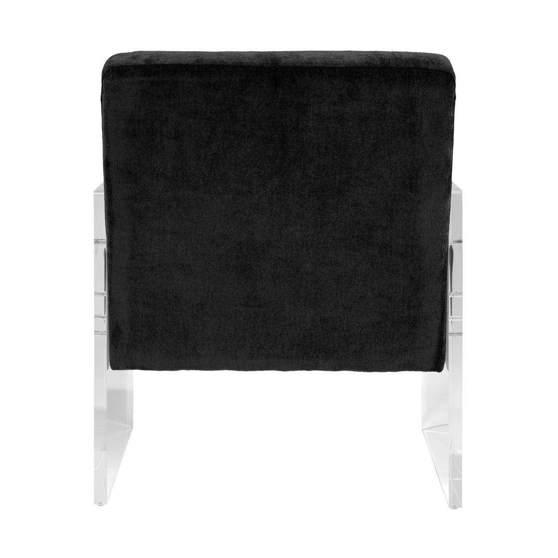 Century Armchair - Clear Acrylic & Black